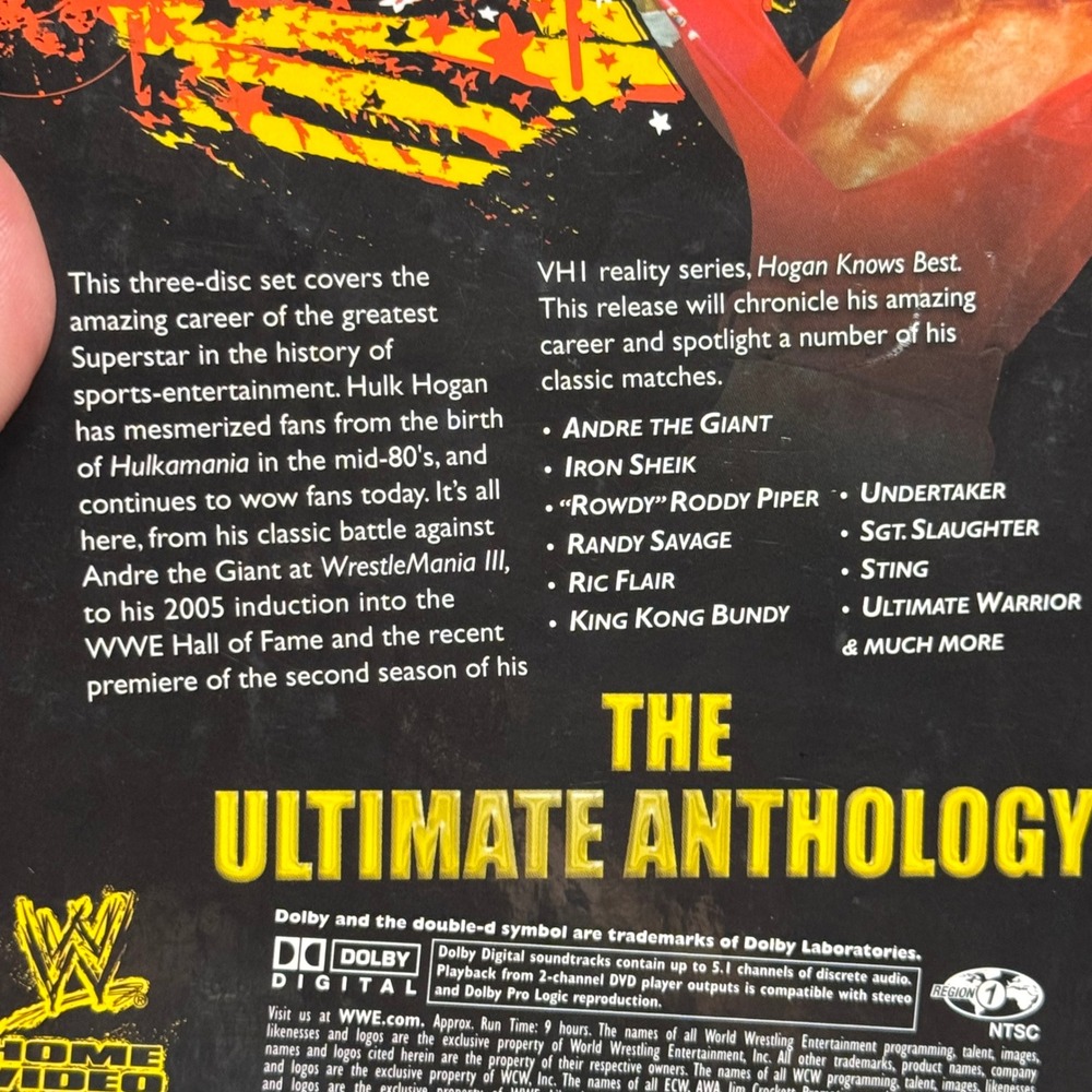 WWE Hulk Hogan The Ultimate Anthology 3-Disc DVD Box Set Wrestling 2006 - Picture 3 of 11